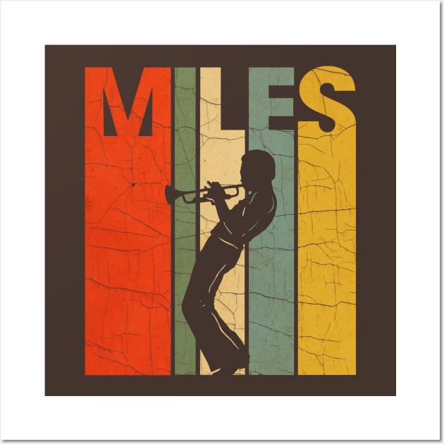 Miles Davis Retro Color Wall Art by mother earndt